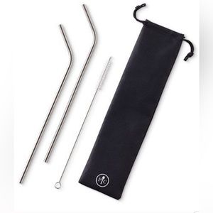 Brand new / unopened pampered chef metal straw set